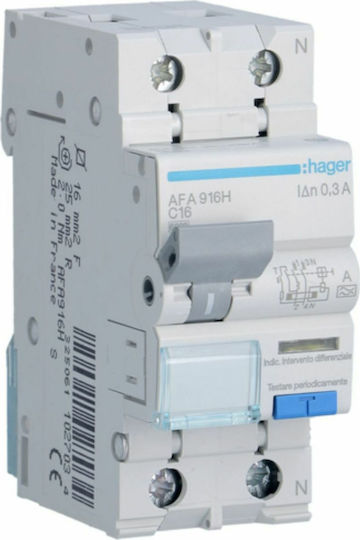 Hager Phase 2-Pole Earth Leakage Relay 16A 300mA