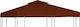 vidaXL Square Cover for Kiosk Brown with PVC Co...