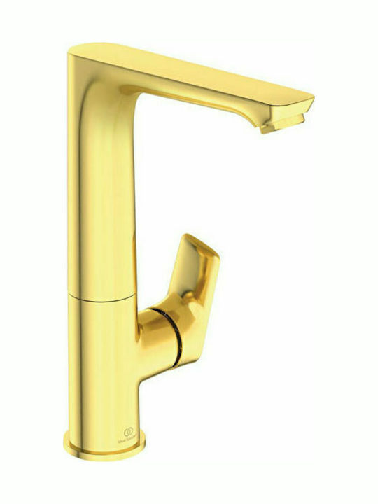 Ideal Standard Connect Air Mixing Tall Sink Faucet Gold