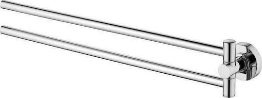 Ideal Standard IOM Double Wall-Mounted Bathroom Rail Silver