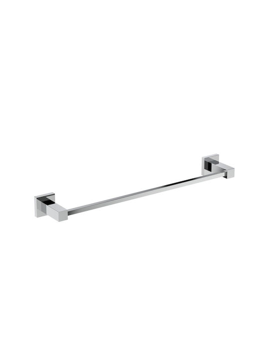 Ideal Standard Iom Square Ράγα Μπάνιου Μονή Επιτοίχια με Βίδες Inox Ασημί