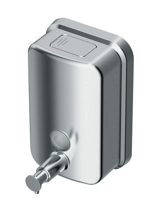 Ideal Standard Iom Wall Mounted Metallic Dispenser Silver 500ml