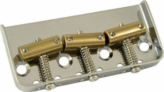 Allparts Telecaster Vintage 3-Saddle Compensated Short Punte în Culoarea Argint Nichel