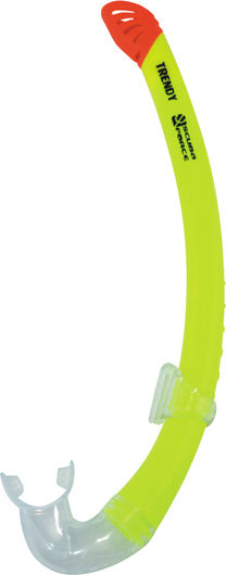Scuba Force Trendy Junior Αναπνευστήρας Κίτρινος με Στόμιο Σιλικόνης