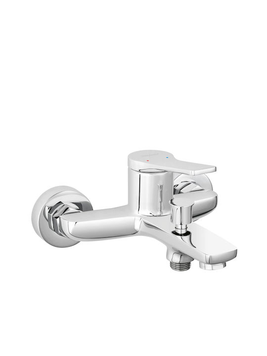 Ferro Stratos Mischung Bade- / Duscharmatur Badewanne Silber