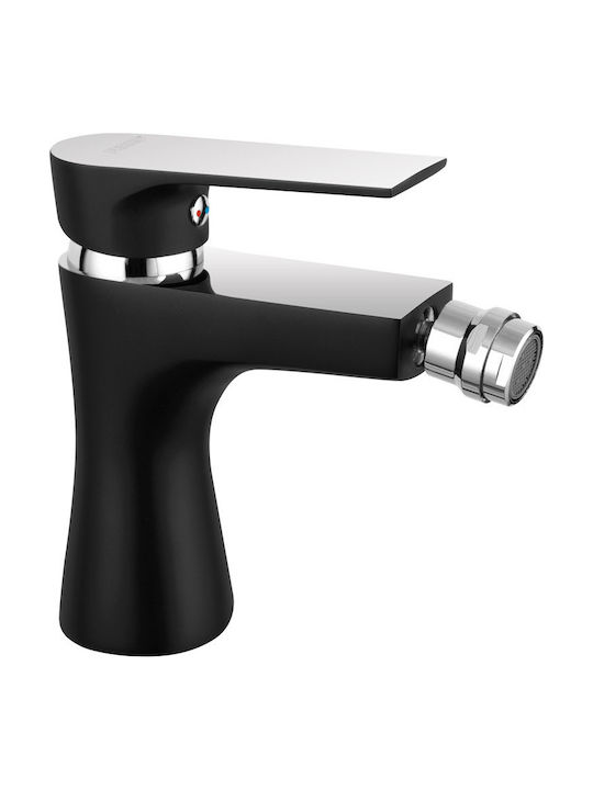 Ferro Algeo Square Wasserhahn Bidet Schwarz