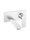 Ferro Algeo Square Built-In Mixer & Spout Set for Bathroom Sink with 1 Exit Silver