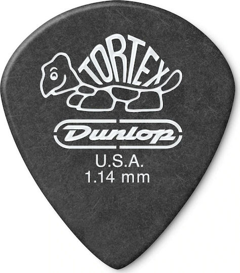 Dunlop Guitar Pick Tortex Pitch Jazz III Thickness 1.14mm Packaging 1pc Black