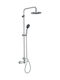 Viospiral Optima Adjustable Shower Column with Mixer 100.5-134.5cm Silver