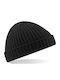 B460 Beanie Männer Beanie mit Rippstrick in Schwarz Farbe