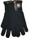 Schwarz Gestrickt Handschuhe
