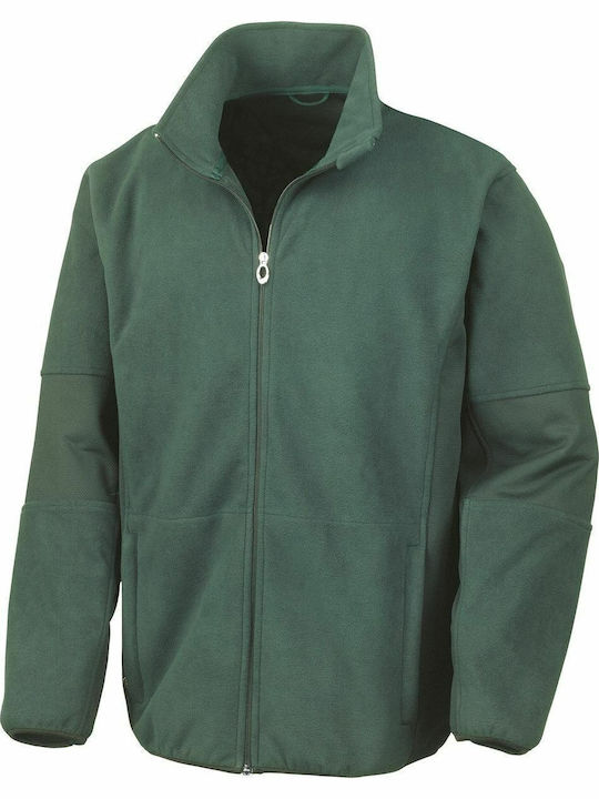 Result Osaka Men's Long Sleeve Promotional Cardigan Forest Green