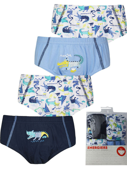 Energiers Kids' Set with Briefs Blue 4pcs