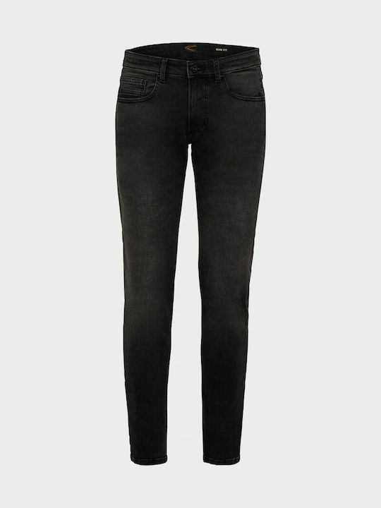 Houston Men's Jeans Pants Elastic with Regular Straight Fit Navy Blue