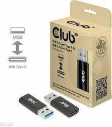 Club3D CAC-1525 USB-A male σε USB-C female