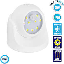 GloboStar Dummy Surveillance Dome Camera with LED Lighting White 3W 300lm 6000K GloboStar Dummy Surveillance Dome Camera with LED Lighting White 3W 300lm 6000K