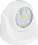 GloboStar Dummy Surveillance Dome Camera with LED Lighting White 3W 300lm 6000K