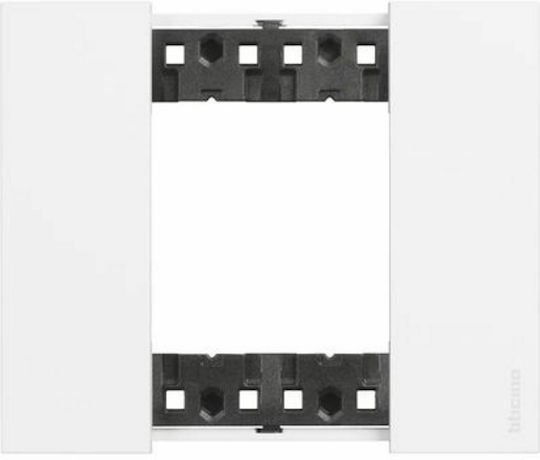 Legrand Living Now Cadru Comutator 1 Loc Montare Verticală 2 Elemente în Culoare Alb KA4802KW