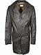 Camel Active Herren Winter Jacke Leder Wasserdicht Braun