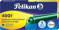 Pelikan 4001 5 Ersatz- und Füllfederhaltertinten für Füllfederhalter Grüne