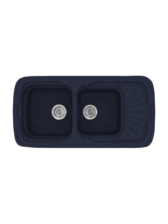 Sanitec Classic Drop-In Sink Left Synthetic Gra...