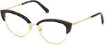 Swarovski Eyeglass Frame Cat Eye Black SK5363 048