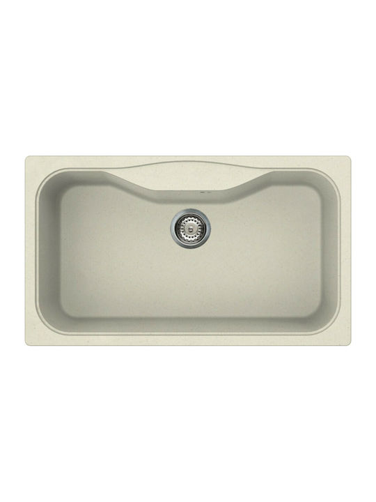Elleci Fox 360 Granitek LGF36062 Drop-In Sink S...