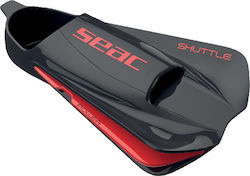Seac Shuttle Power Swimming / Snorkelling Fins Short Black/ Red