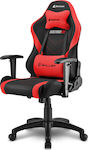 Sharkoon Skiller SGS2 Jr Fabric Gaming Chair with Adjustable Arms Red