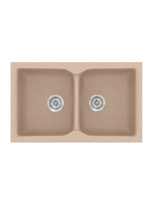 Sanitec Classic Drop-In Kitchen Sink Made of Li...