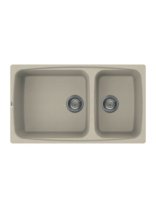 Elleci Fox 450 Granitek LGF45051 Drop-In Chiuve...