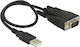 DeLock Cable USB-A to RS232 9-pin male 0.45m (62958) 1pcs