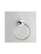 Ravenna Ergon Single Wall-Mounted Bathroom Ring ​5.5x5.5cm Silver