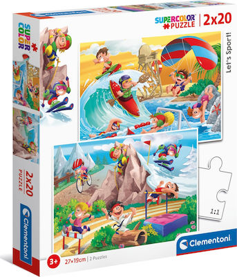 Παιδικό Puzzle Let's Sport 40pcs για 3+ Ετών Clementoni