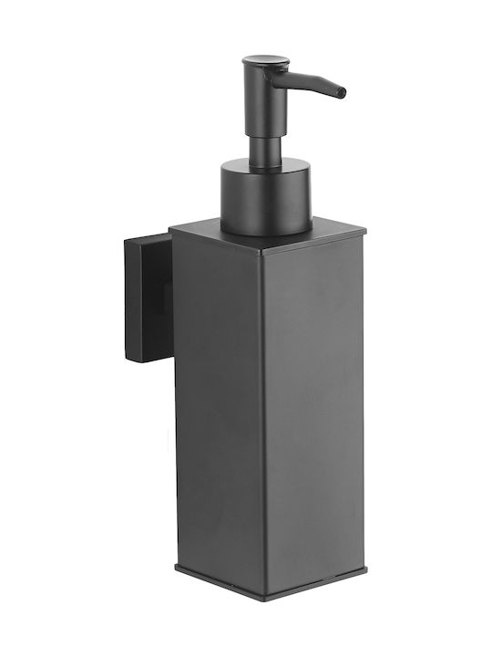 Ravenna Vali Wall Mounted Stainless Steel Dispenser Black 100ml