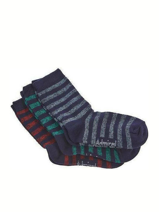 Admiral Kids' Socks Knee-High Multicolored 3 Pairs