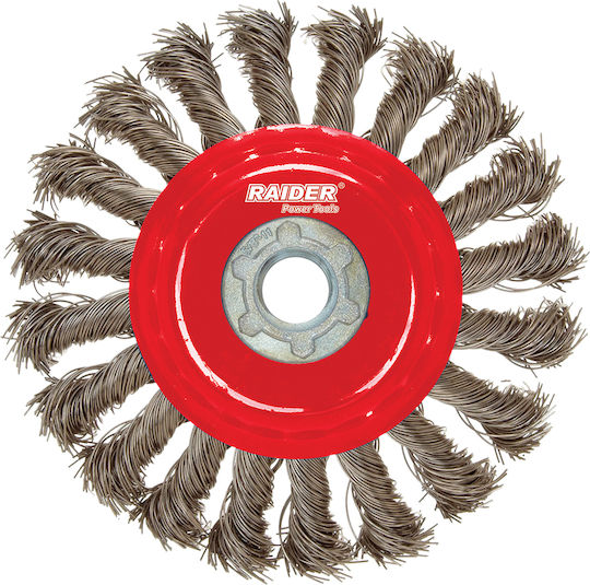 Raider 171122 Perie de sârmă cu agrafe pentru unghiular 100mm Μ14
