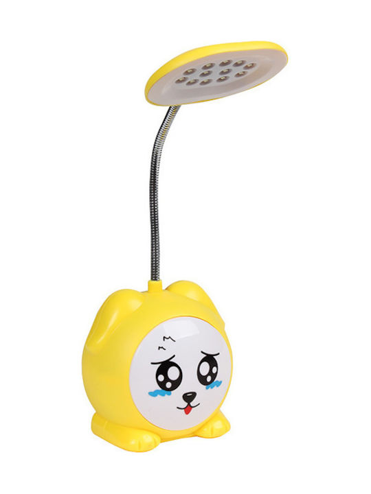 Keskor Led Kids Desk Lamp Emotions Yellow 8.5x7.5x24cm