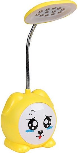 Keskor LED Kinder Schreibtischlampe Emotions Gelb 8.5x7.5x24εκ.