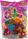 Set of 100 Balloons Latex Multicolour