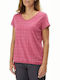 Lafuma Kampass Women's Athletic T-shirt with V Neckline Fuchsia