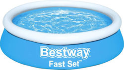 Bestway Fast Set Πισίνα PVC Φουσκωτή Στρογγυλή 183x183x51εκ.