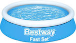Bestway Fast Set Πισίνα PVC Φουσκωτή Στρογγυλή 183x183x51εκ.