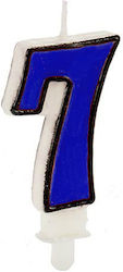 Cb cases Geburtstagskerze Nummer "7" in Blau Fa...