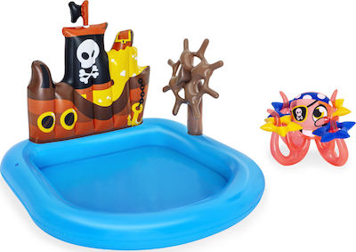 Bestway 52211 Kinder Pool Aufblasbar Piratenschiff 140x130x104cm