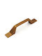 Koulikidis C0019 Antique Handle Furniture Flush Handle made of Metallic Copper with Center Distance 128mm 1pcs