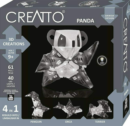 Kosmos Jucărie de Construcție din Plastic Creatto Panda pentru Copii 9+ ani+ Ani