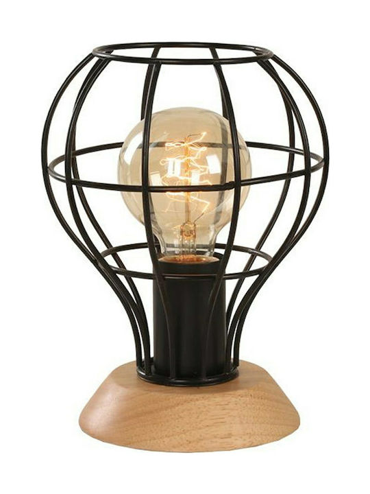 Ravenna Wire Tisch Dekorative Lampe mit Fassung für Lampe E27 Schwarz