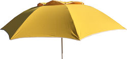 Golden Fleece Umbrelă de plajă Cu diametrul de 2m Galbenă