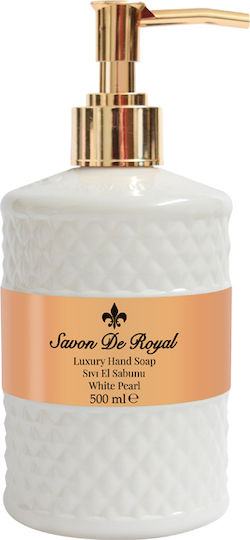 Savon De Royal Weißer Perle Flüssige Seife mit Pumpe 500ml